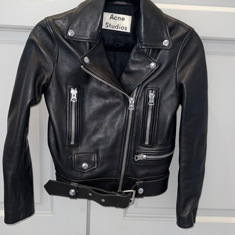 ACNE STUDIOS.  Leather Biker Jacket. Never worn but took tags off when I got it